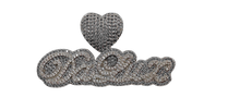 Load image into Gallery viewer, Luxed Heart Bling Nameplate 1.0