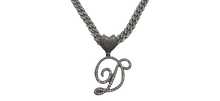 Load image into Gallery viewer, Cursive Heart Initial Necklace