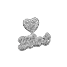 Load image into Gallery viewer, Luxed Heart Bling Nameplate 1.0