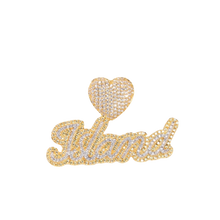 Load image into Gallery viewer, Luxed Heart Bling Nameplate 1.0