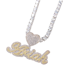 Load image into Gallery viewer, Luxed Heart Bling Nameplate 1.0