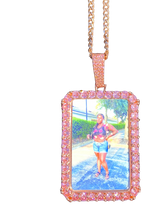 Load image into Gallery viewer, Diamond Square Picture Pendent