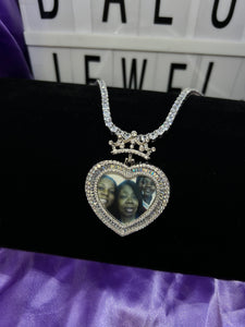 Royalty Heart Picture Pendant