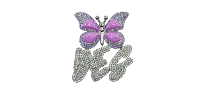 Luxed Butterfly Nameplate