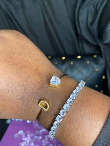 Jeweled Initial Bracelet