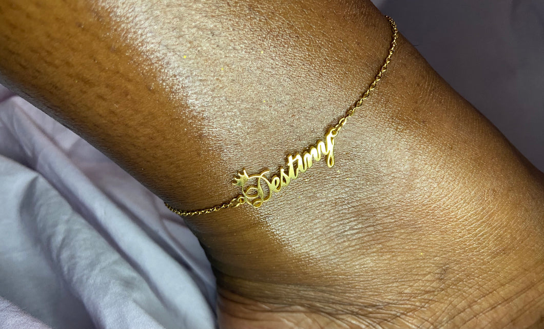 Crown Me Custom Anklet