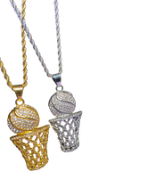 Load image into Gallery viewer, Blinged Basketball Chain⛹🏽‍♂️⛹🏽‍♀️
